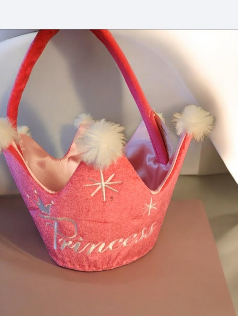 Princess Pink Crown Basket■ Final Price